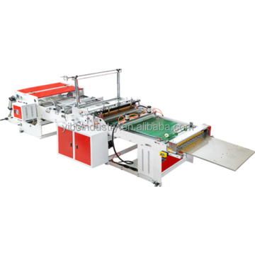 Heat sealing and cold cutting heavy duty bag making machine